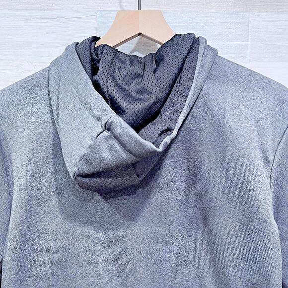 Spyder Active ProWeb Performance Fleece Hoodie Gray Kangaroo Pocket Mens Medium - Picture 5 of 7
